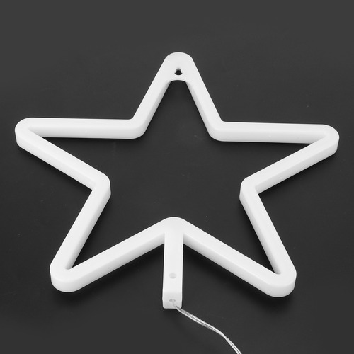 Letrero De Neón Led Decorativo Con Forma De Estrella Para Fi