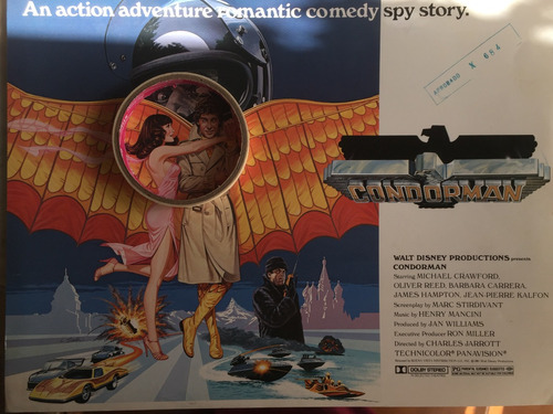 Poster Nº 1 Condorman Michael Crawford  Usa  1981 W Disney