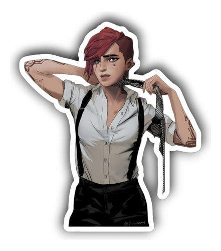 Sticker Arcane League Of Legends Lol Pegar En Libros X3