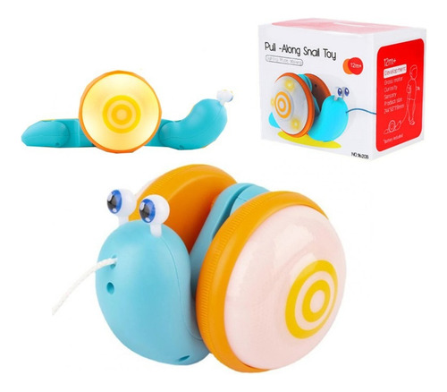 Cuerda Para Niños Cute Snail Glowing Music Pull Rope Toy