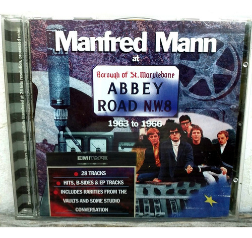 Manfred Mann At Abbey Road 1963 To 1966 - Cd Ingles Año 1997