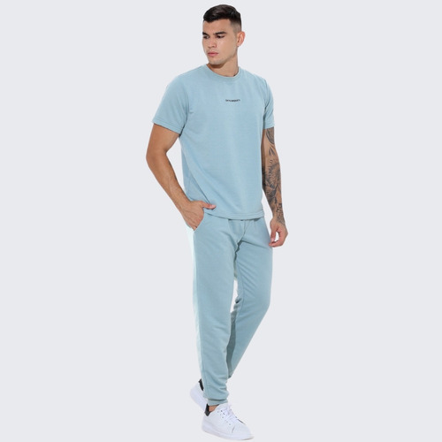 Conjunto Masculino Camisa E Calça Moletom Casual Premium