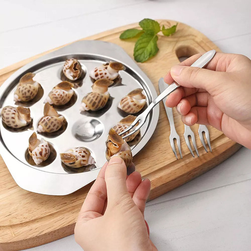 . Pratos Frutos Do Mar Escargot Pratos Talheres Ferramentas