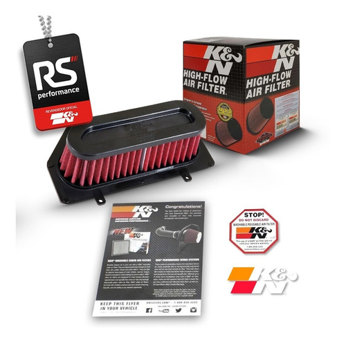 Filtro Ar Esportivo K&n Suzuki Gsxr1000a Gp / Gsxr1000 Abs