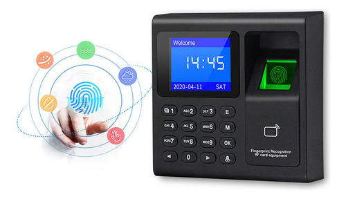 Máquina De Atendimento Por Impressão Digital+10 Cartões De C