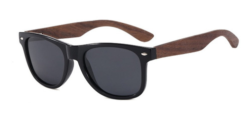 Gafas De Sol De Nogal Negro De Madera Polarizadas