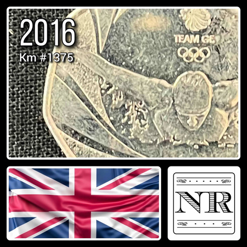Inglaterra - 50 Pence - Año 2016 - Km # 38 - Team Gb 