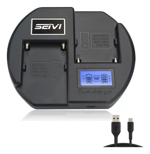 Homesuit Cargador Rápido Debateria For Sony Npf970 Np-f550