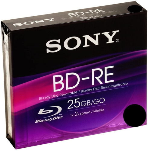 10 Mídias Blu-ray Bd Re Regravável 25gb Sony Original