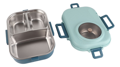 Blue Lunch Thermal 1100ml, Camada Dupla, 3 Grades, Design 30