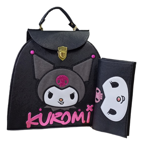  Mochila  Y Bolsa  Troquelada  Kuromi !!!!