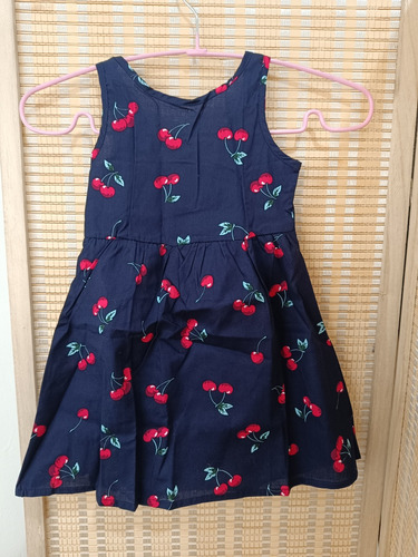 Vestido Semi Formal De Cerezas Niña Bebé 1 A 2 Años 