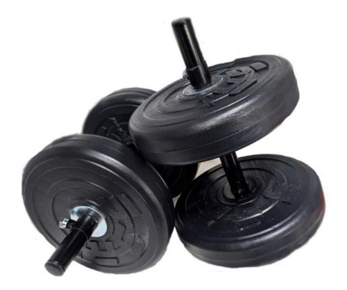 Kit De Pesas 80lbs., Ajustables (barra Y Par De Mancuernas)