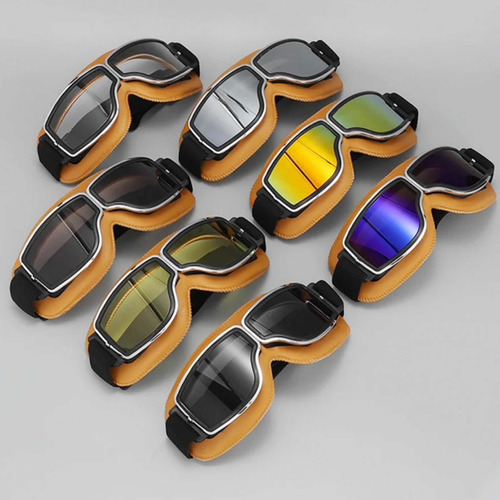 En Stock Abfa Shop Lentes Ajustables Moto Bici Transp Camel