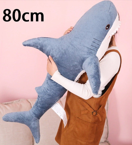 Tubarão Nemo Peixe De Pelúcia Gigante 80 Cm Presente Criança