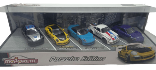 Set 5 Porsche Edition Majorette Original Licenciado  