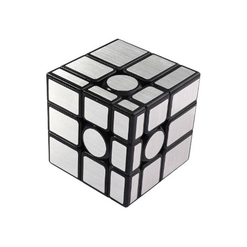 Cubo Magico Tipo  Rubik Mirror Silver 3x3x3 Liso Metalizado