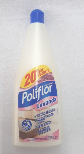 Imagem 1 de 2 de Lustra Moveis Poliflor Lavanda Anti Marcas D´água 500ml
