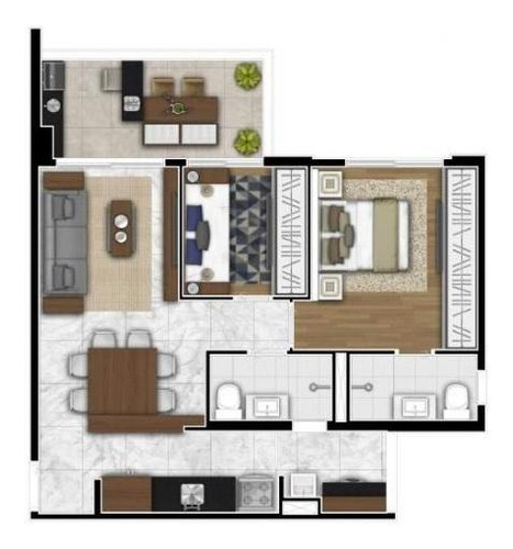 Imagem 6 de 9 de Apartamento Com 2 Dormitórios À Venda, 60 M² Por R$ 810.000 - Vila Da Saúde - São Paulo/sp - Ap19816