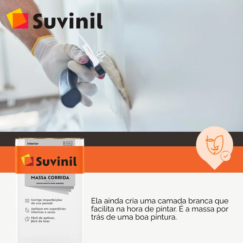 Massa Corrida Branca 25kg - Suvinil