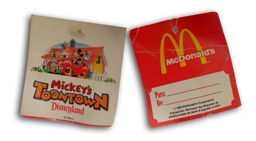 Muñecos Peluche Mickeys Toon Town Navidad Mc Donalds 1993 (Usado)