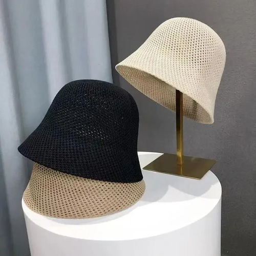 Sombrero Fino Y Transpirable Para Mujer, Con Forma De Cubo D