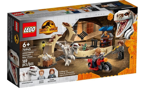 Lego Jurassic World - Perseguição De Motocicleta Com Dino