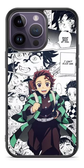 Funda Demon Slayer Tanjiro Kamado Manga Collage