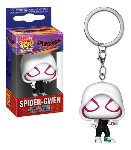 Funko Pop Pocket Keychain Spider Gwen Across The Spiderverse