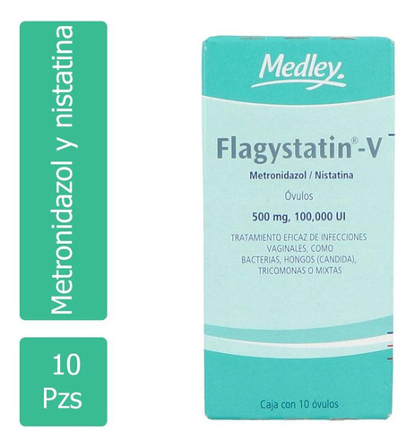 Flagystatin V 500 Mg / 100,000 Ui Caja Con 10 Óvulos