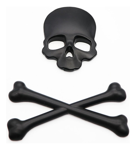 3d Skull Metal Skeleton Crossbones Car Motorcle Sticker...
