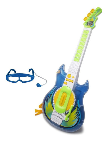 Imagem 3 de 4 de Guitarra Rock Star Azul