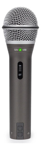 Microfone Dinâmico Samson Q2u - Xlr/usb