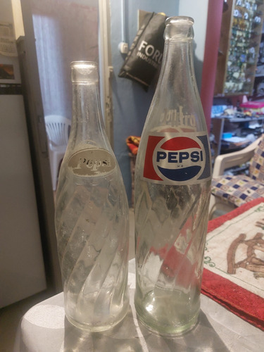 Antiguas Botellas De Refresco Pepsi Cola Lt 1 Cada/ Una 