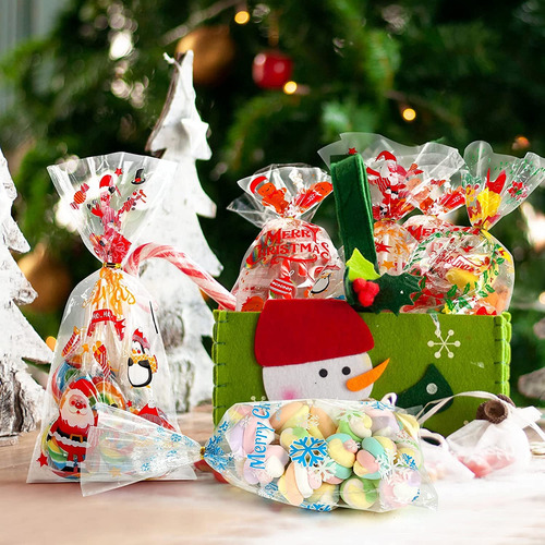 100 Pcs Bolsas De Dulces Bolsas Celofán Para Chuches