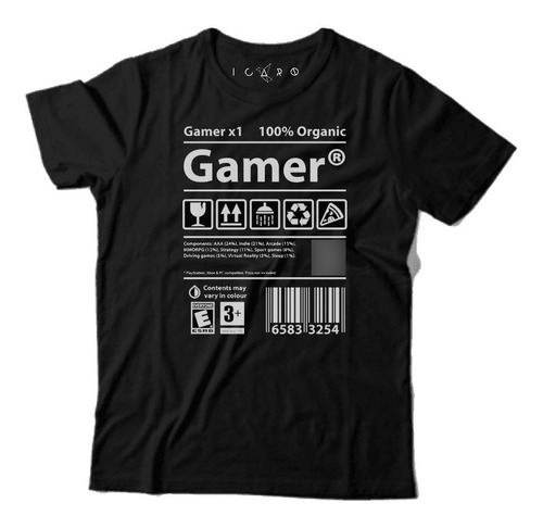 Remera Game I 100% Algodon Icaro Remeras