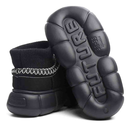 Pantufla Mujer Cerrada Corderito Invierno Importada 370