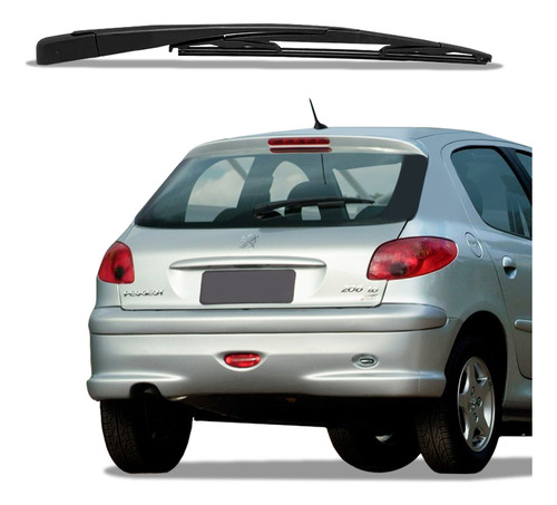 Braço Com Palheta Peugeot 206 207 Limpador Traseiro Haste