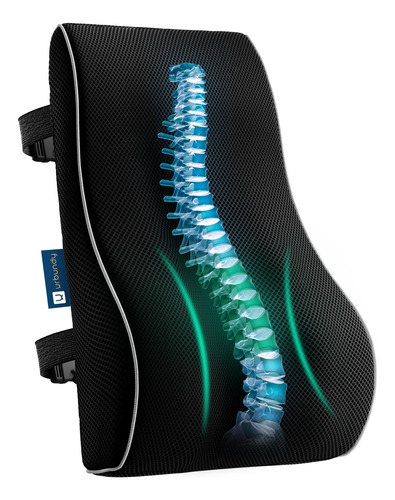 Almohada De Apoyo Lumbar Para Silla De Oficina Con Correa