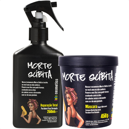 Kit Morte Súbita 450g + Spray Reparação Total Lola Cosmetics