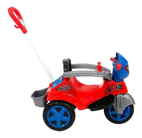 Imagem 2 de 5 de Carrinho Passeio Pedal Empurrador Triciclo Baby City Spider