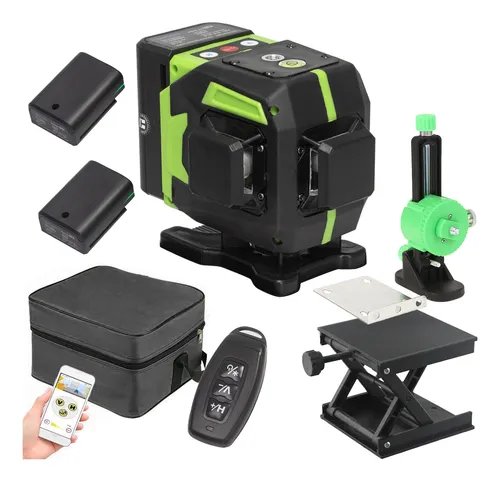 comprar Nível A Laser 12 Linhas Recarregável 02 Baterias C\u002Fsuporte