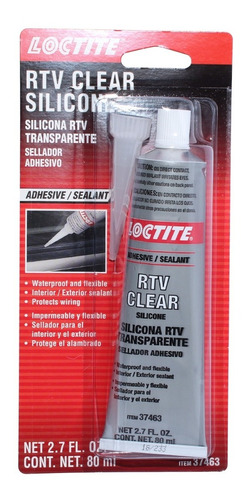 Pack 4 Unidades Silicona Loctite Transparente 80ml