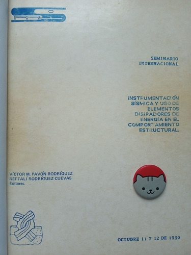 Libro Instrumentación Sísmica Elementos Disiparadores 142l9 (Usado)