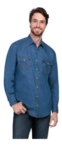 Camisa Vaquera Wrangler Mezclilla Western Shirts