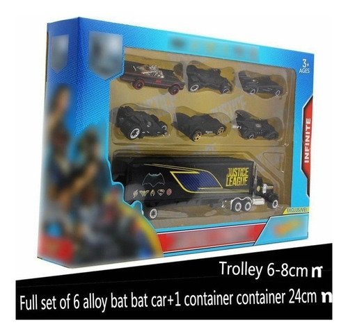 Carros Batman 1:64 Alloy 6, Conjunto Grande Em Caixa.