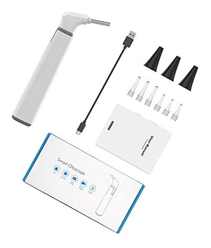 Otoscopio Inalámbrico Con Doble Vista, 0.154 in, 720phd, Wif