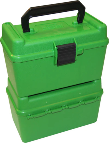 Caja Porta Municion Mtm H-50 Xl Deluxe Verde 300rum