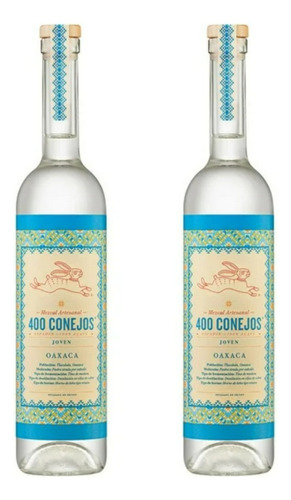 Pack De 2 Mezcal 400 Conejos Espadín Joven 750ml