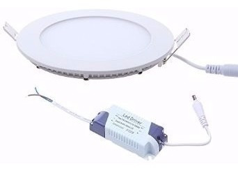 Imagen 5 de 9 de Pack 10 Panel Led 18w Embutir Redondo Luz Calida Fria Otros